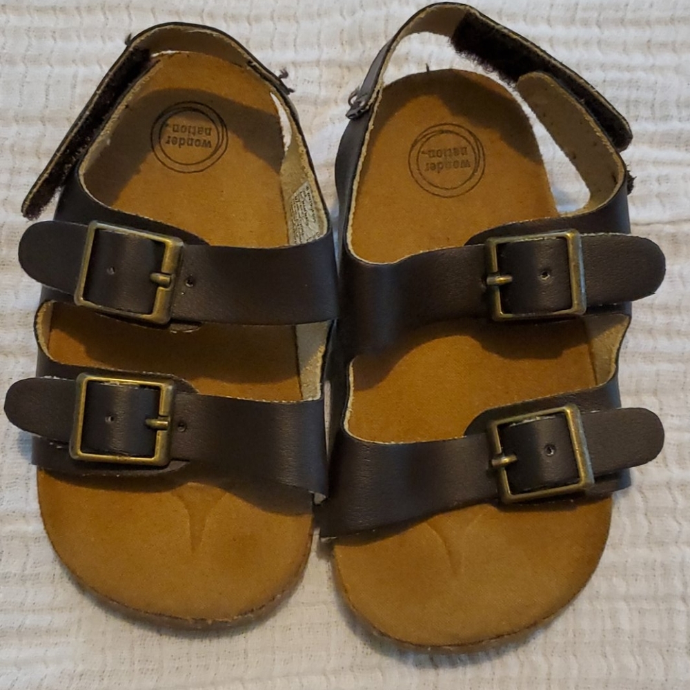 Wonder Nation Boy's Brown Sandals